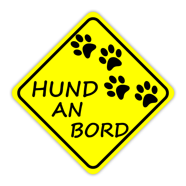 Aufkleber Hund an Bord